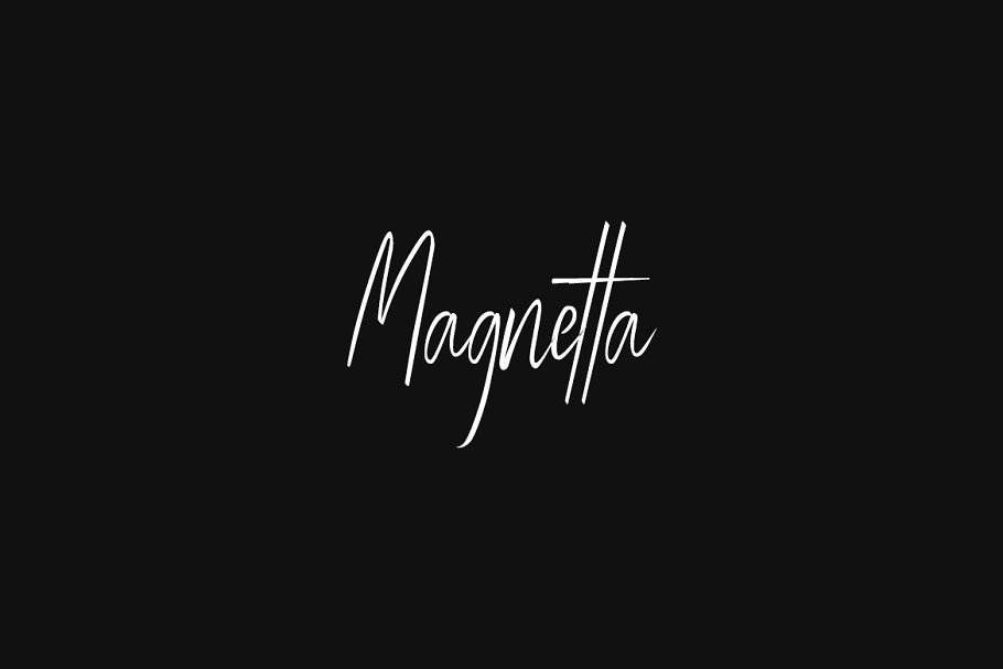 Przykładowa czcionka Magnetta #1
